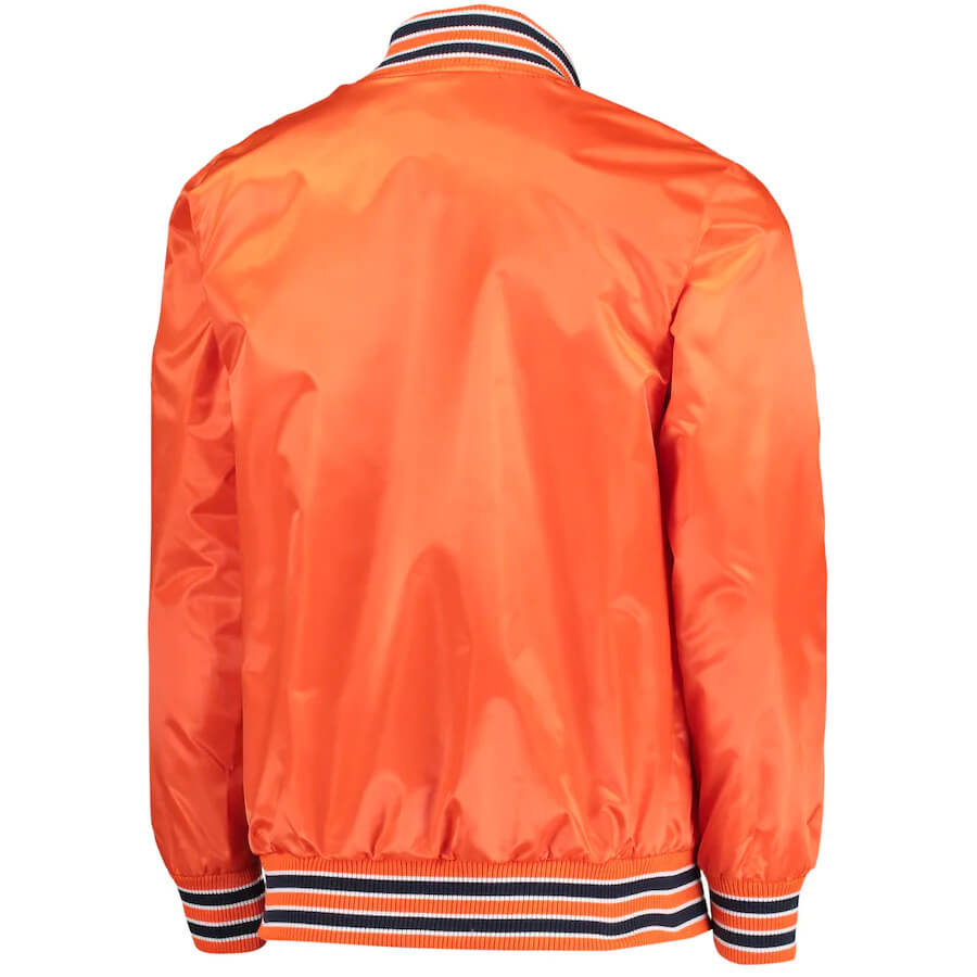 Denver Broncos Blue and Orange Satin Jacket