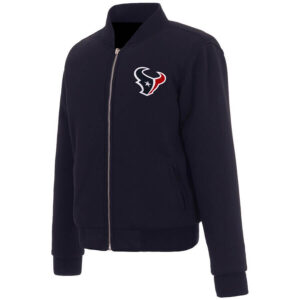 Navy Houston Texans NFL Varsity Full-Zip Jacket