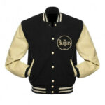 The Beatles Black And Cream Varsity Jacket