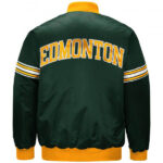 Tricolor Edmonton Elks CFL Team Satin Jacket