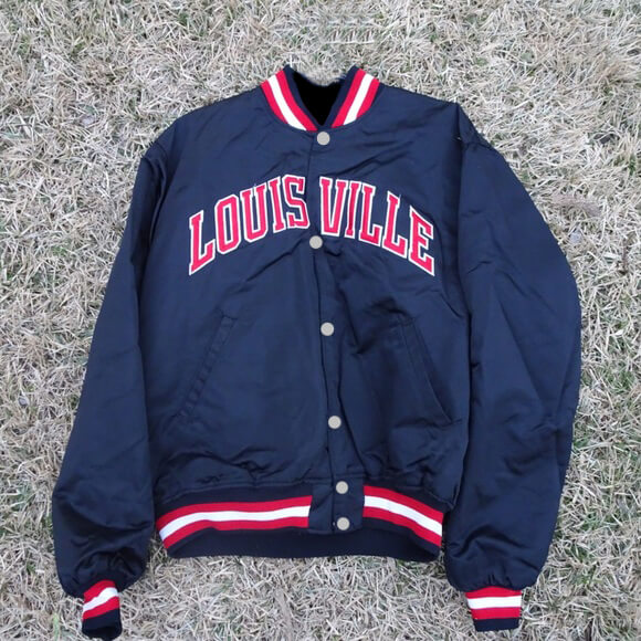 Vintage 90s Louisville Cardinals NCAA Team Satin Jacket - Maker of Jacket