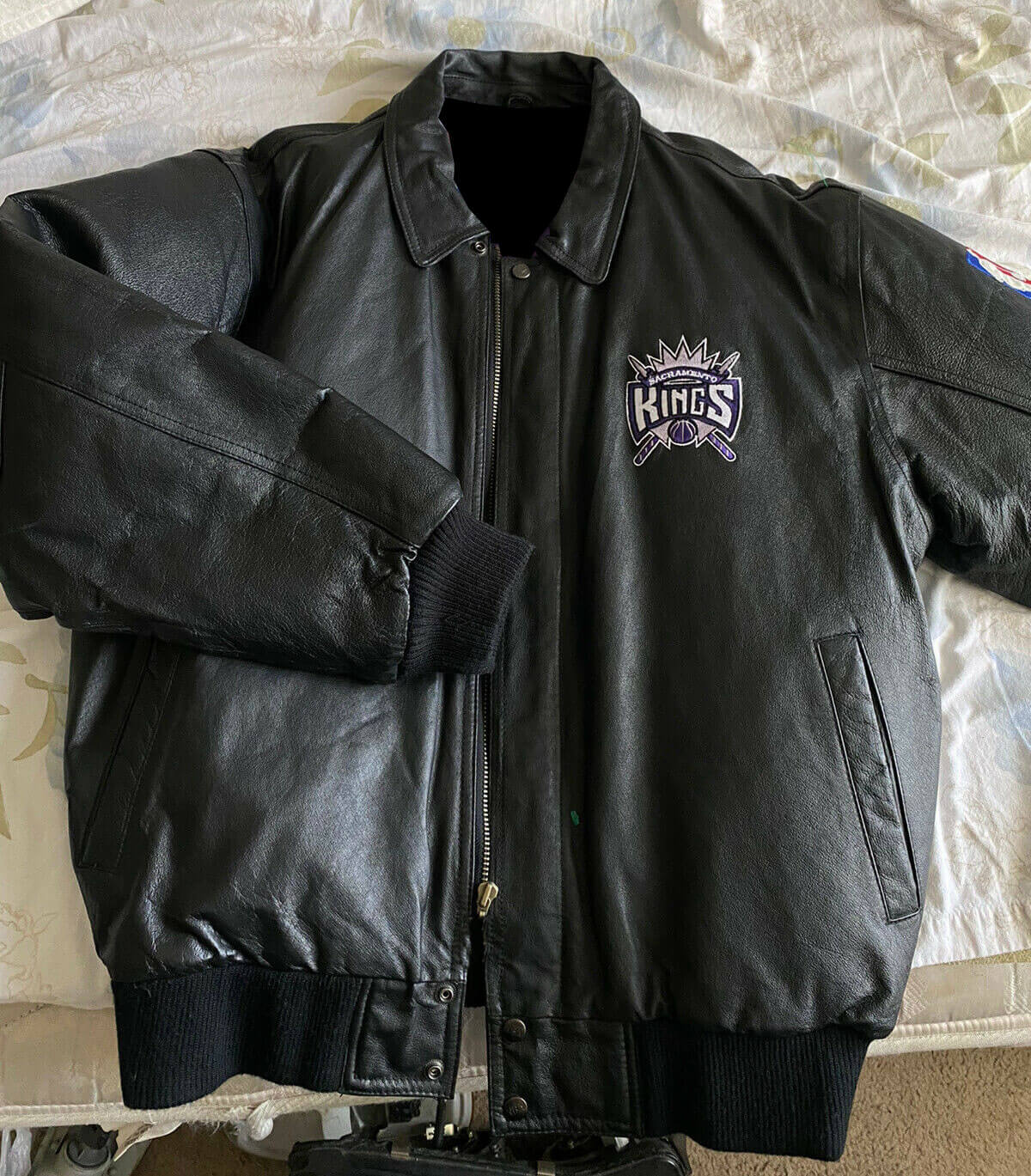 Sacramento Kings NBA Basketball Leather Jacket - Maker of Jacket