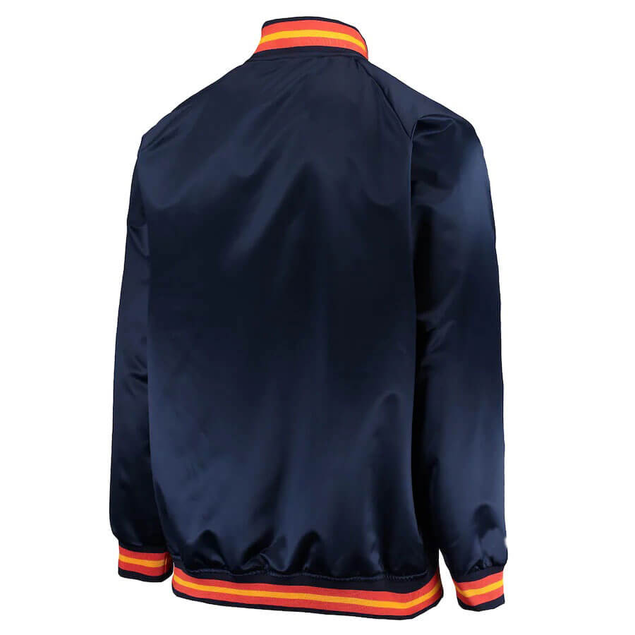 TAMPA DEVIL RAYS RETRO CLASSIC RIB SATIN JACKET (UNIVERSITY BLUE)