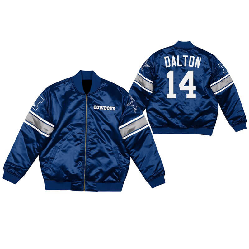 Maker of Jacket NFL Dallas Cowboys Tricolor Team Satin