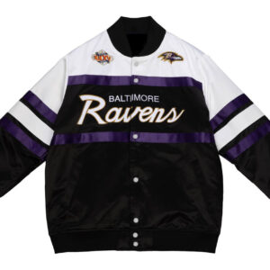 Mark Andrews 89 Baltimore Ravens Tricolor Satin Jacket - Maker of Jacket