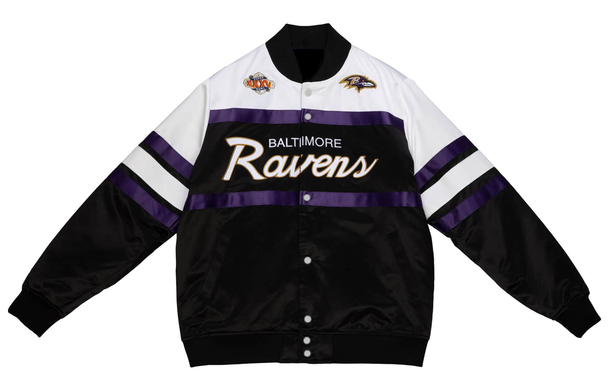 Baltimore Ravens Fanimation Satin Jacket 3XL