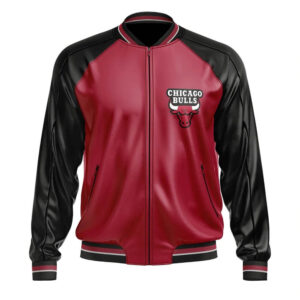 Ultra Game NBA Chicago Bulls East Red Satin Jacket - Maker of Jacket
