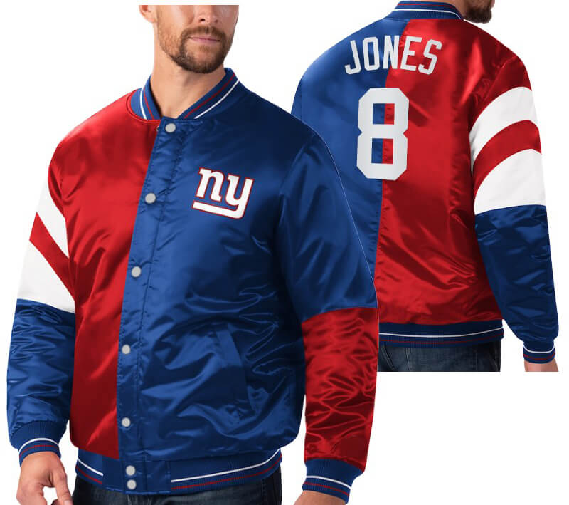 Maker of Jacket NFL New York Giants Daniel Jones Satin