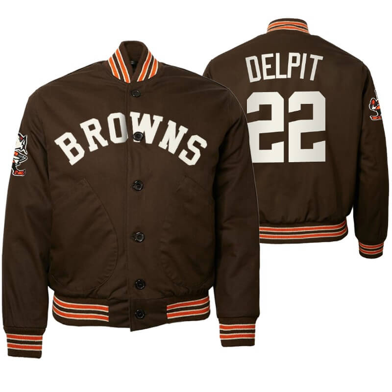 Maker of Jacket NFL Cleveland Browns Grant Delpit Satin