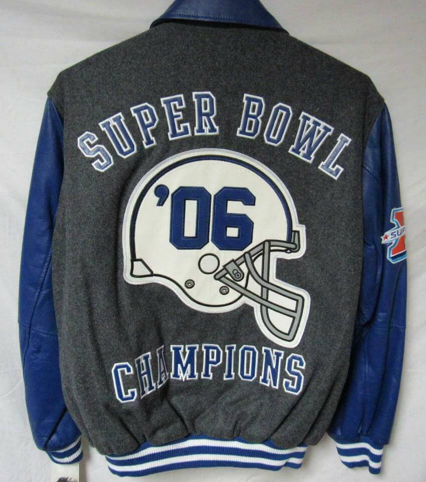 Unisex Homefield Black Indianapolis Colts Super Bowl XLI Champions  Full-Snap Bomber Jacket