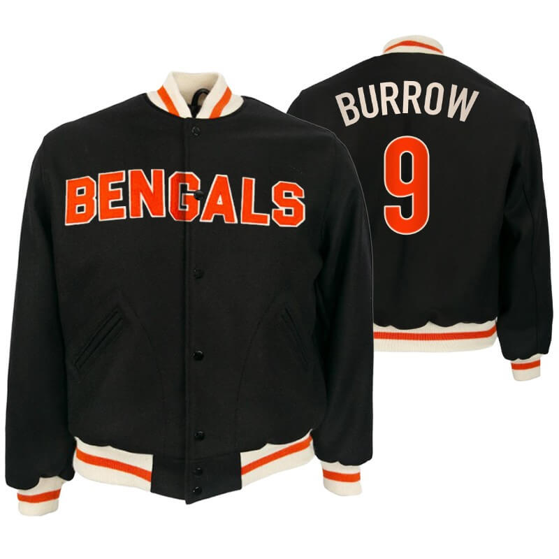 Maker of Jacket NFL Cincinnati Bengals Black Varsity