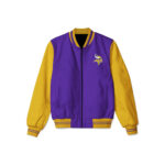 Minnesota Vikings NFL Blue And Yellow Bomber Jacket