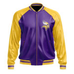 Minnesota Vikings NFL Leather Bomber Jacket