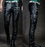 Night Club Tight Rock Black Leather Pant
