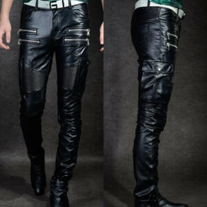 Night Club Tight Rock Black Leather Pant