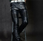 Night Club Tight Rock Black Leather Pant