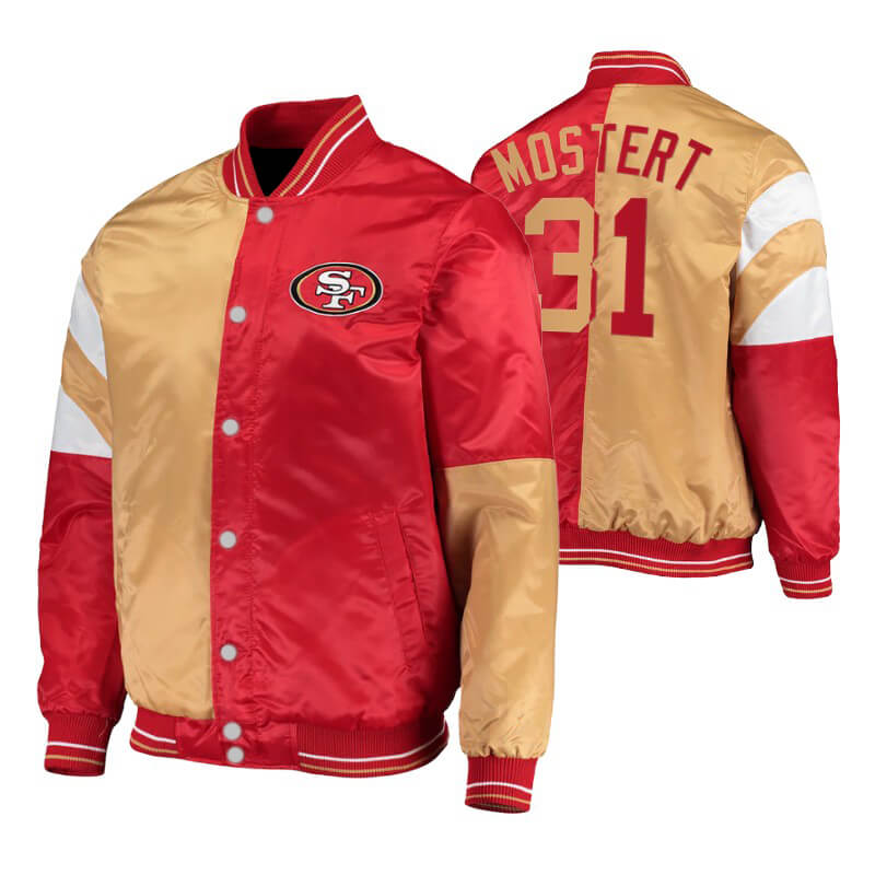 San Francisco 49ers Vintage 80s Starter Satin Bomber Jacket Nfl