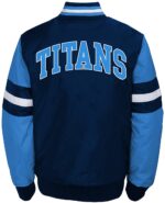 Tennessee Titans NFL Blue Bomber Jacket Back