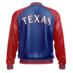 Texas Rangers MLB Leather Bomber Jacket