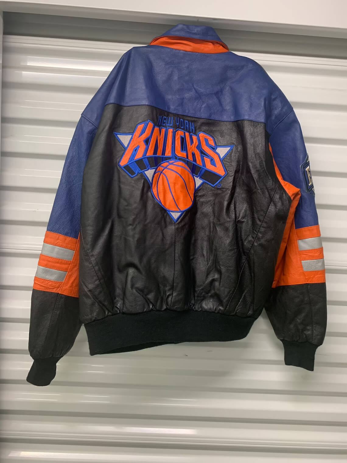 Vintage 90s New York Knicks Jeff Hamilton Leather Jacket - Maker