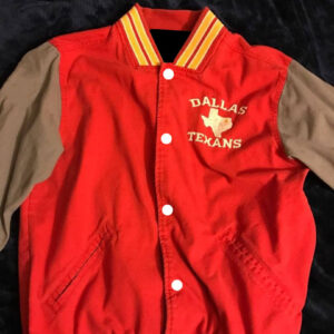 Vintage Dallas Texans Red NFL Varsity Jacket Front