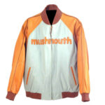 Vintage Mushmouth White And Orange Leather Jacket