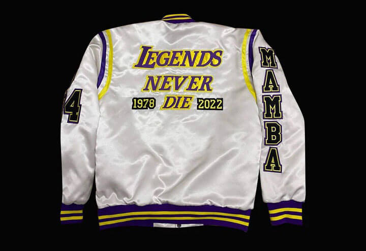 Mamba Legend Never Die Varsity Jacket