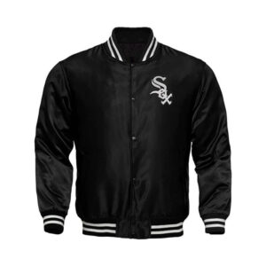 Chicago White Sox Varsity Jacket Size M Black and Yellow – Lyons way