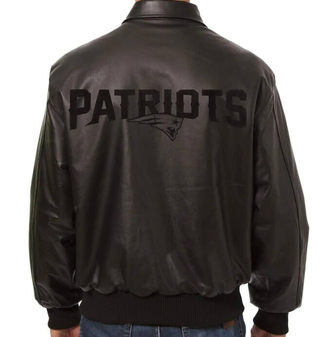 New England Patriots Bomber Leather Jacket Hooded Motorcycle Biker Winter  Coat