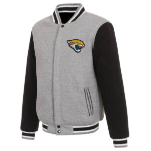 Seattle Seahawks Two-Tone Reversible Fleece Jacket - Gray/Navy