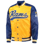 Los Angeles Rams Gold And Blue Satin Jacket