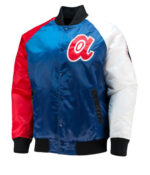 MLB Atlanta Braves Tricolor Satin Jacket