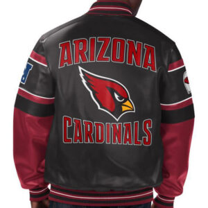 NFL Arizona Cardinals Multicolor Leather Jacket