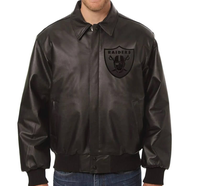 LAS VEGAS RAIDERS Jacket Men's Suit Painted Silver 