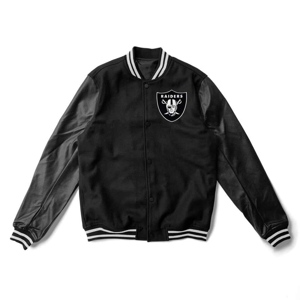 Las Vegas Raiders Bomber Lightweight Black Jacket