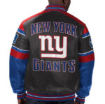 NFL New York Giants Fans Style 3 Logo Black And Brown Leather Jacket Men  And Women - Freedomdesign