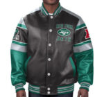 NFL New York Jets Multi Leather Jacket Front