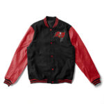 NFL Tampa Bay Buccaneers Black And Red Varsity Jacket