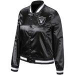 NFL Team Las Vegas Raiders Black Satin Jacket