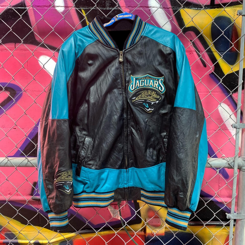 vintage jacksonville jaguars bomber jacket, size xl