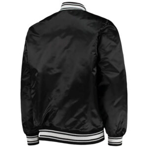 NFL Washington Commanders Black Satin Jacket