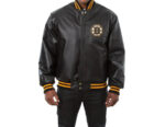 NHL Boston Bruins Leather Black Jacket