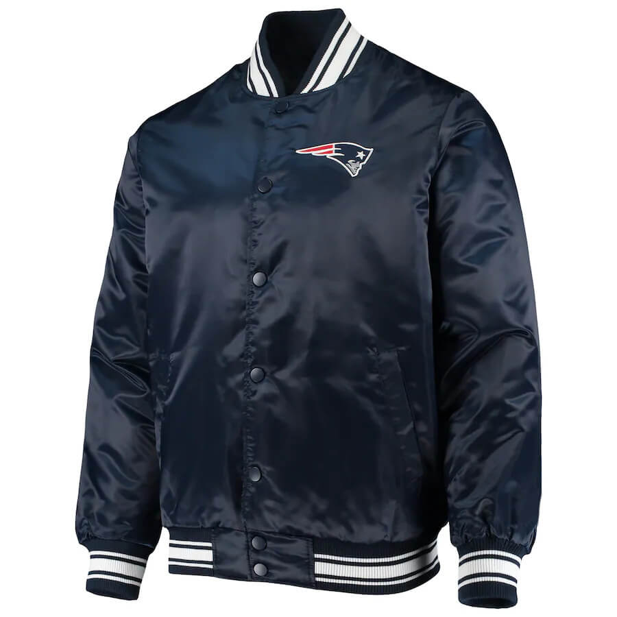 Maker of Jacket Fashion Jackets New England Patriots NFL Navy Bomber