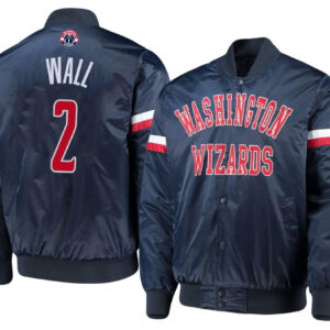 Washington Wizards Orange Varsity Baseball Jacket