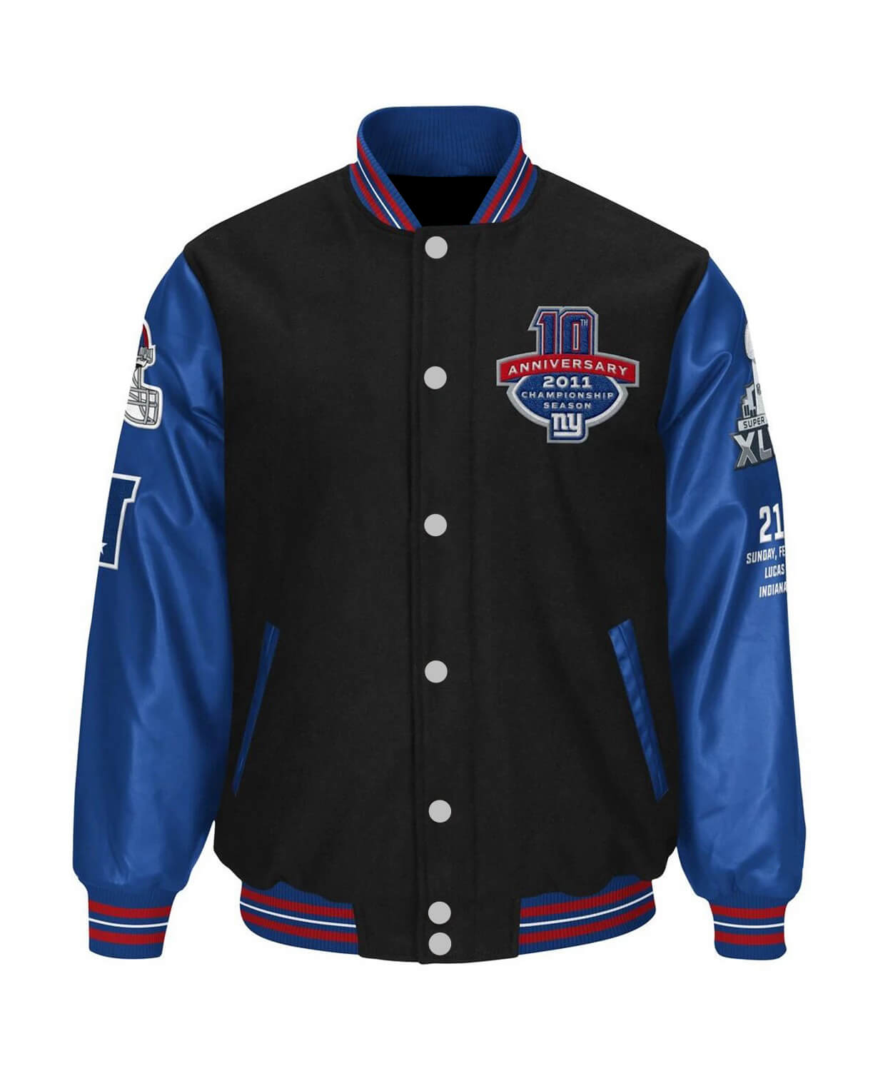 New york giants deals varsity jacket