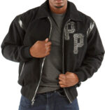 Pelle Pelle Street King Black Wool Jacket