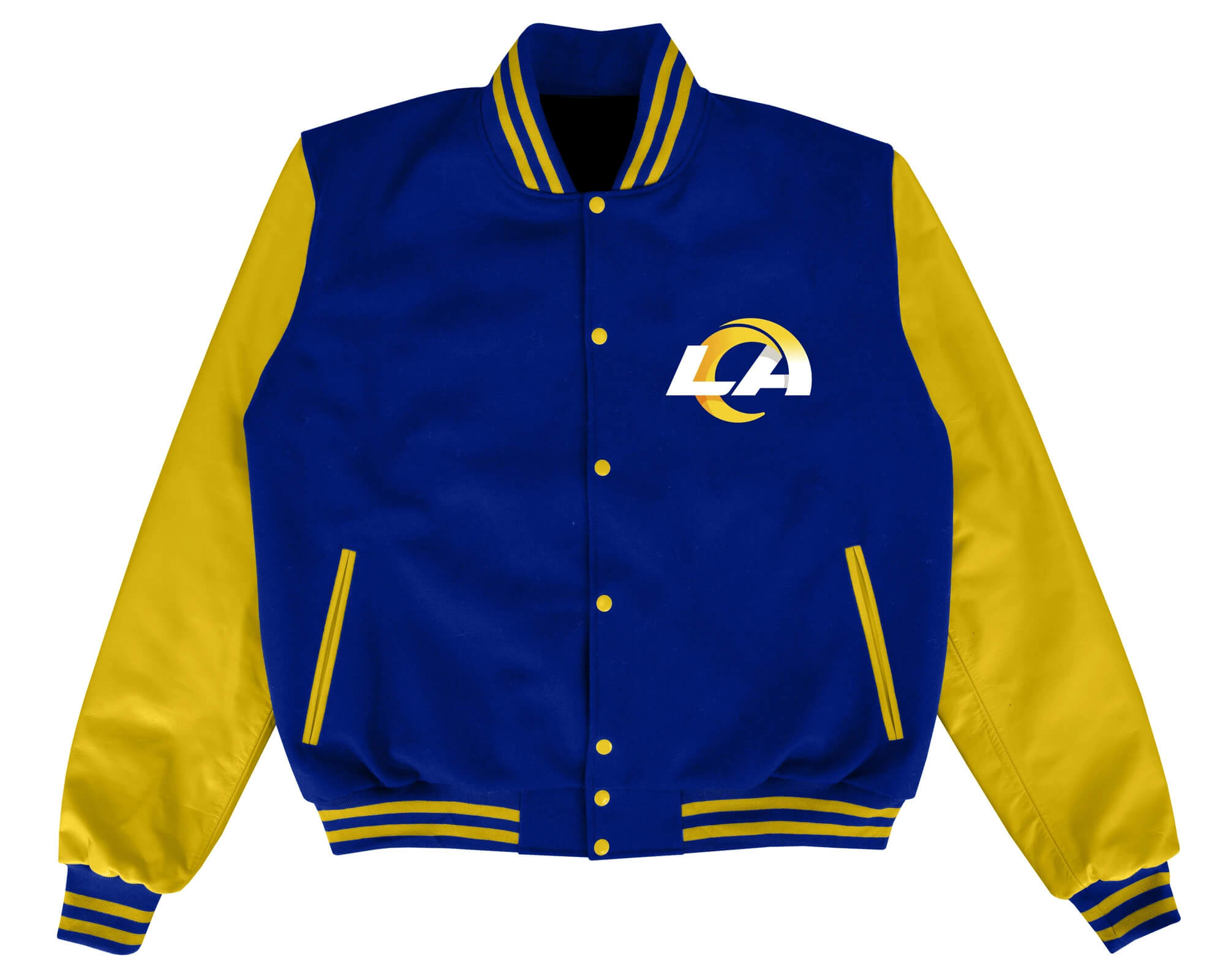 Los Angeles Rams Blue Varsity Jacket - The Genuine Leather