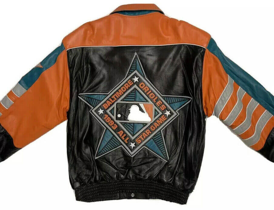 HOT Personalized Name MLB Baltimore Orioles Leather Jacket