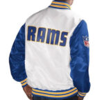 Lightweight Satin Full-Snap Los Angeles Rams Royal Blue Jacket - Jacket  Makers