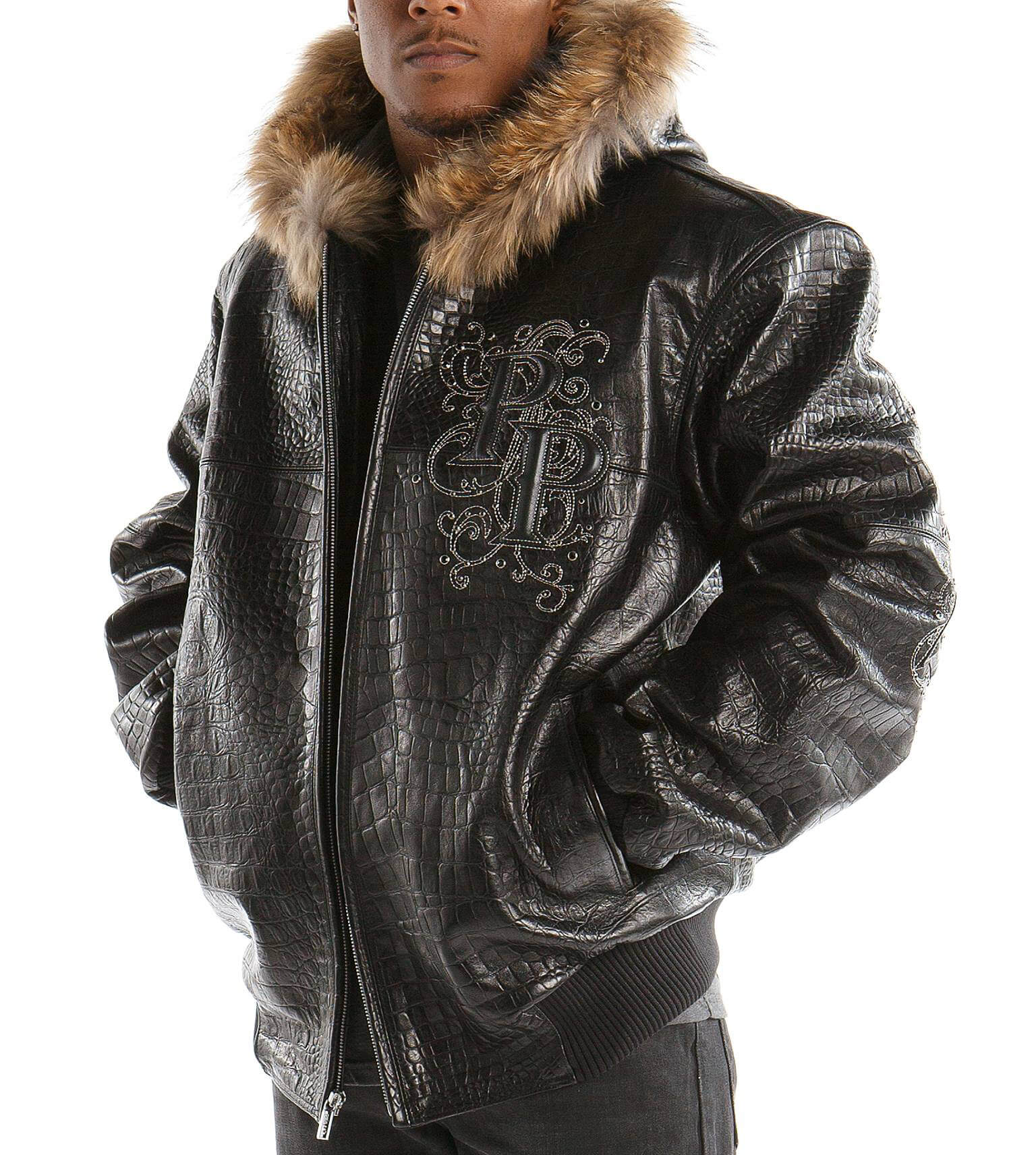 Pelle pelle leather jackets fur outlet hood